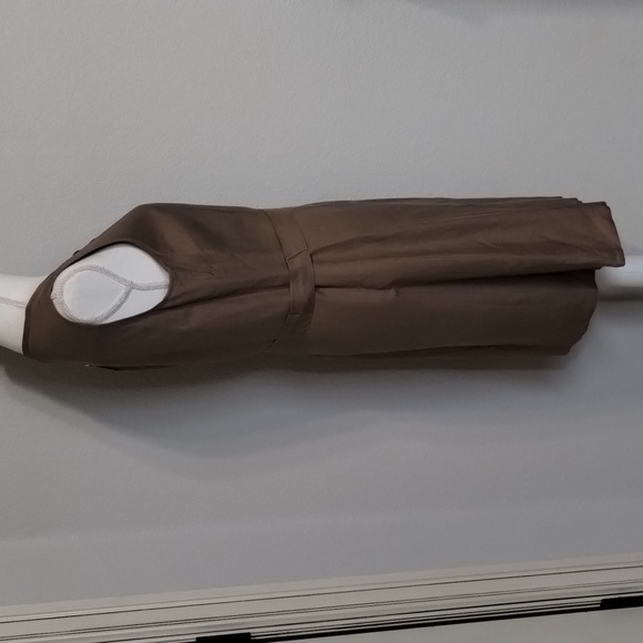 Tahari Arthur S. Levine Beige Shift Dress with Embellishments Size 10 - Picture 6 of 15